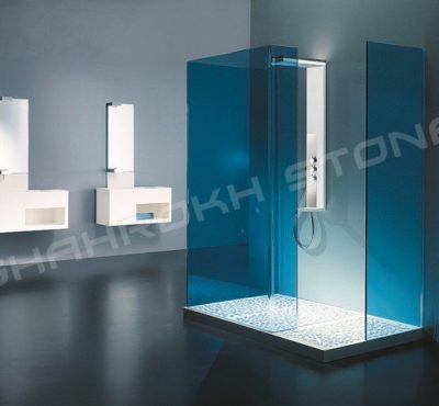 WC bath سرویس بهداشتی حمام نما حمام سنگی نما سنگ کار شده در سرویس حمام 142