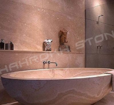 WC bath سرویس بهداشتی حمام نما حمام سنگی نما سنگ کار شده در سرویس حمام 146