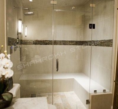 WC bath سرویس بهداشتی حمام نما حمام سنگی نما سنگ کار شده در سرویس حمام 153