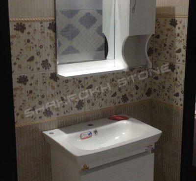 WC bath سرویس بهداشتی حمام نما حمام سنگی نما سنگ کار شده در سرویس حمام 170