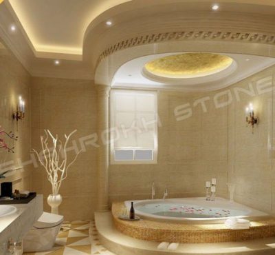 WC bath سرویس بهداشتی حمام نما حمام سنگی نما سنگ کار شده در سرویس حمام 179