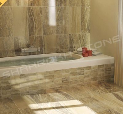 WC bath سرویس بهداشتی حمام نما حمام سنگی نما سنگ کار شده در سرویس حمام 186