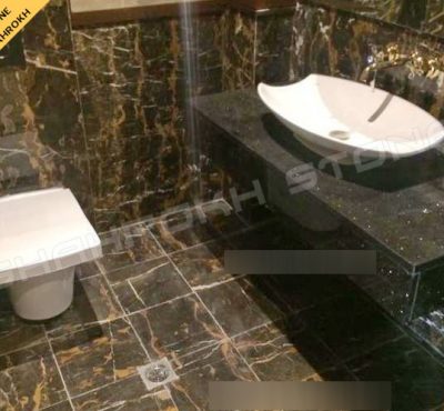 WC bath سرویس بهداشتی حمام نما حمام سنگی نما سنگ کار شده در سرویس حمام 203