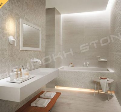 WC bath سرویس بهداشتی حمام نما حمام سنگی نما سنگ کار شده در سرویس حمام 206