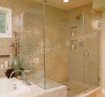 WC bath سرویس بهداشتی حمام نما حمام سنگی نما سنگ کار شده در سرویس حمام 239