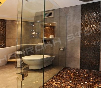 WC bath سرویس بهداشتی حمام نما حمام سنگی نما سنگ کار شده در سرویس حمام 262