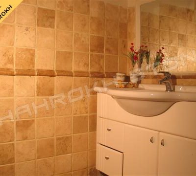 WC bath سرویس بهداشتی حمام نما حمام سنگی نما سنگ کار شده در سرویس حمام 283