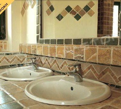 WC bath سرویس بهداشتی حمام نما حمام سنگی نما سنگ کار شده در سرویس حمام 292