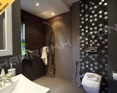 WC bath سرویس بهداشتی حمام نما حمام سنگی نما سنگ کار شده در سرویس حمام 295