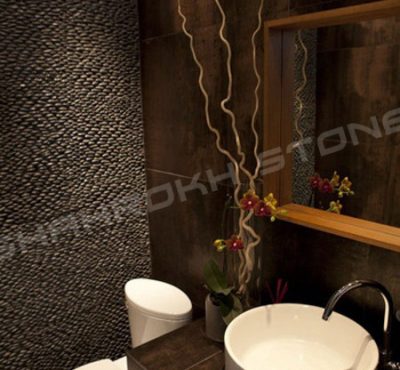 WC bath سرویس بهداشتی حمام نما حمام سنگی نما سنگ کار شده در سرویس حمام 300