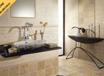 WC bath سرویس بهداشتی حمام نما حمام سنگی نما سنگ کار شده در سرویس حمام 309