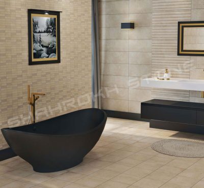 WC bath سرویس بهداشتی حمام نما حمام سنگی نما سنگ کار شده در سرویس حمام 32