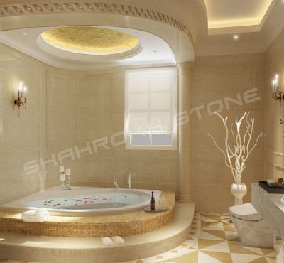 WC bath سرویس بهداشتی حمام نما حمام سنگی نما سنگ کار شده در سرویس حمام 35