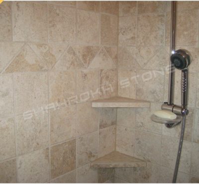 WC bath سرویس بهداشتی حمام نما حمام سنگی نما سنگ کار شده در سرویس حمام 43