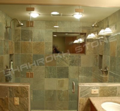 WC bath سرویس بهداشتی حمام نما حمام سنگی نما سنگ کار شده در سرویس حمام 70