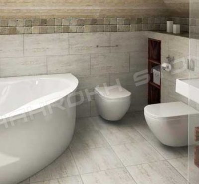 WC bath سرویس بهداشتی حمام نما حمام سنگی نما سنگ کار شده در سرویس حمام 90