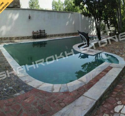 facade pool استخر سنگ مناسب استخر طرح استخر نما کار شده استخر استخر خانگی 16