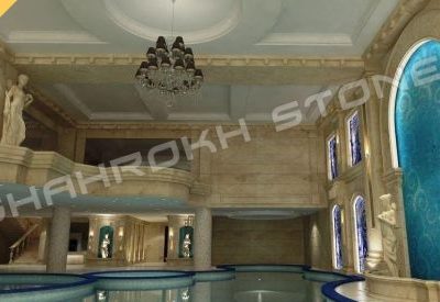 facade pool استخر سنگ مناسب استخر طرح استخر نما کار شده استخر استخر خانگی 81