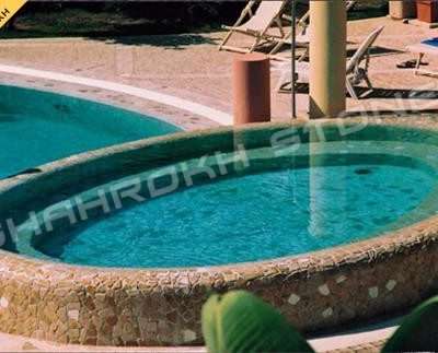 facade pool استخر سنگ مناسب استخر طرح استخر نما کار شده استخر استخر خانگی 90